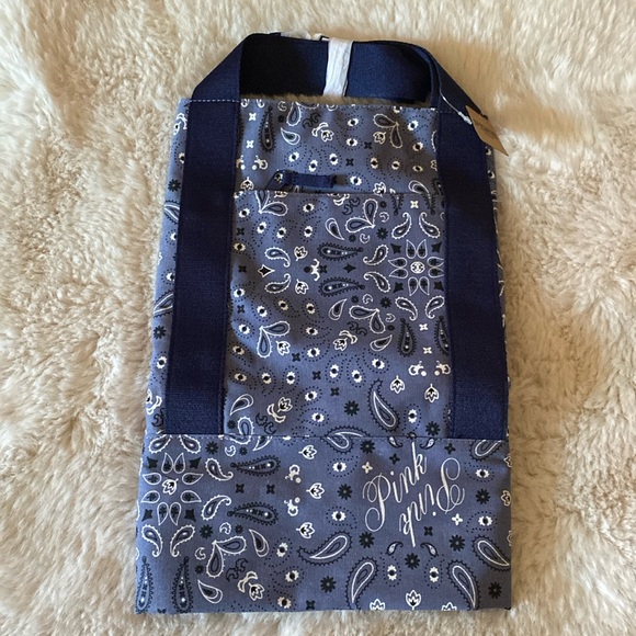 Pink Victoria Secret Reversible Canvas Tote - Picture 5 of 5